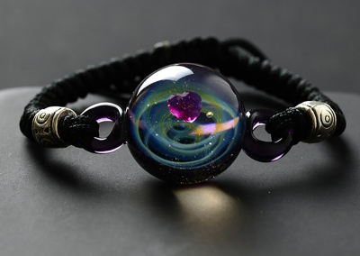 BOEYCJR Universe Planets Glass Bead Bangles & Bracelets Galaxy Fashion Jewelry Galaxy Solar System Bracelet For Women Christmas