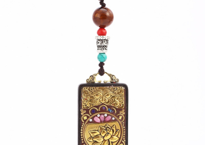 Handmade Vintage Nepal Long Ethnic Buddhist Mala Pendant Necklace Statement Charm Bohemian Boho Buddha Men Women Lucky Jewelry